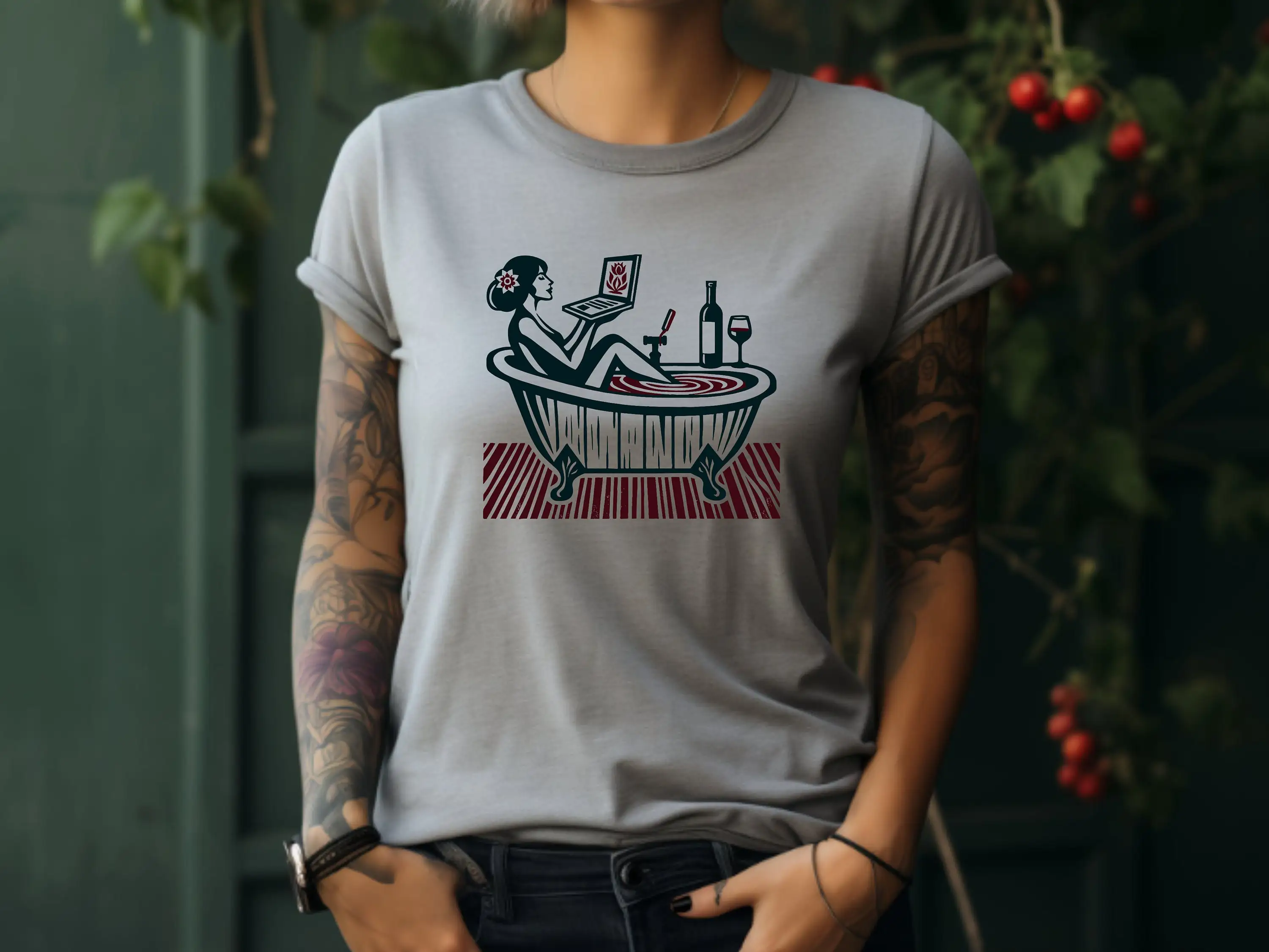 Spa Wellness The Fort - Self Care T Shirt Wine Lover
