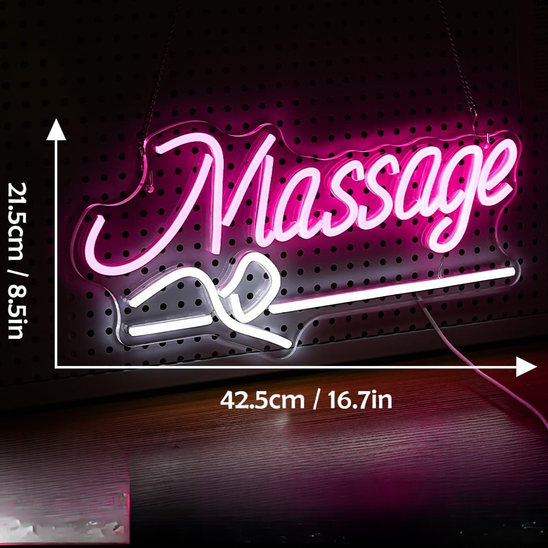 Massage Spa Open LED Neon Sign - Wellness Spa And Salon recension och pris