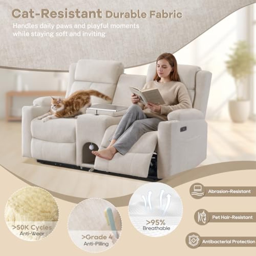 Power Reclining Sofa, Cat-Proo - W Spa & Wellness recension och pris