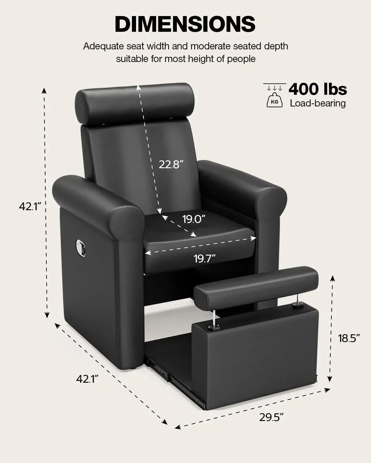 Pedicure Chair No Plumbing, Pr - W Spa & Wellness recension och pris