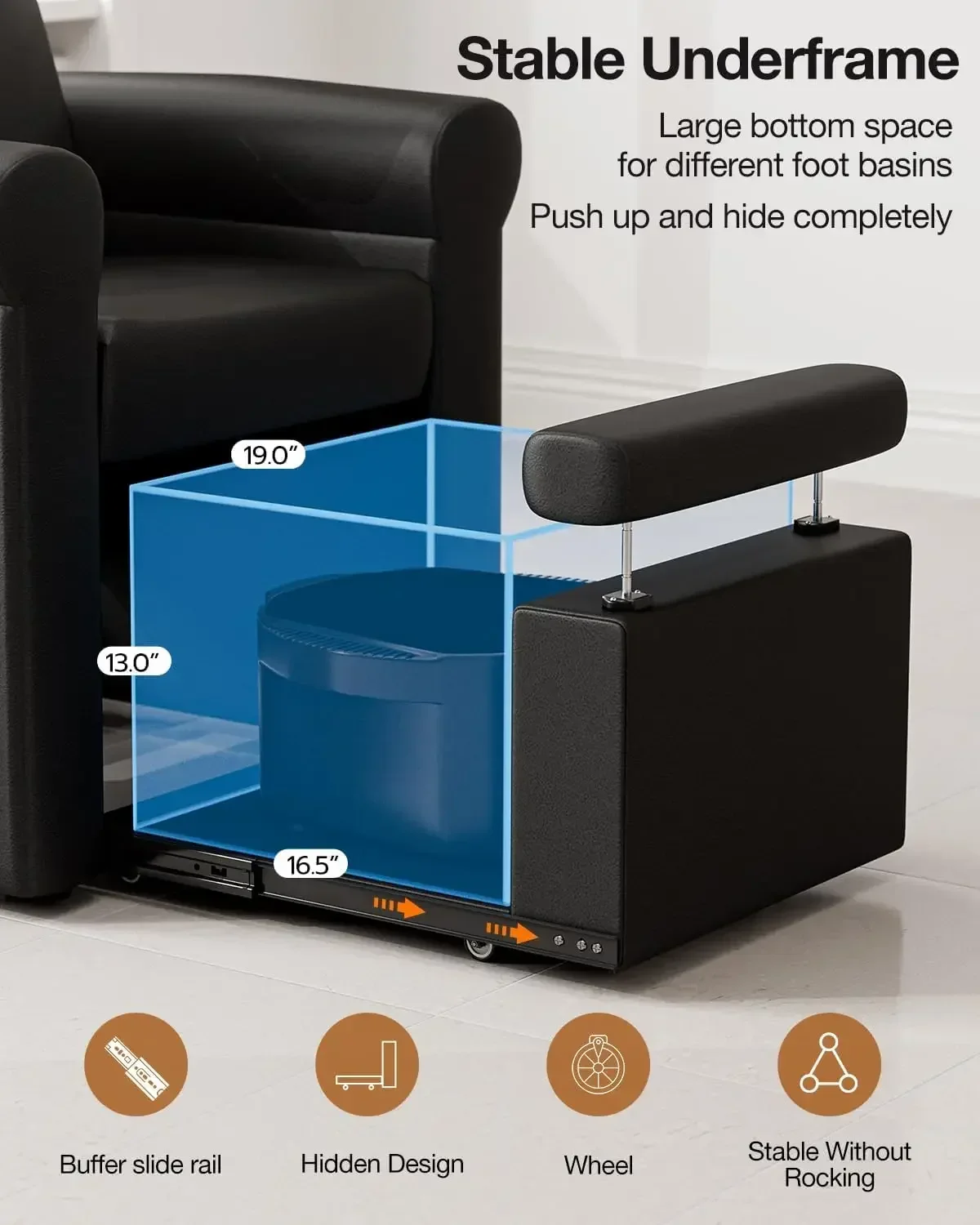 Pedicure Chair No Plumbing, Pr - W Spa & Wellness recension och pris